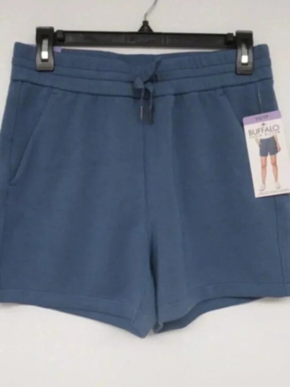 Buffalo High Rise Blue Cargo Women's Linen Shorts Extra Small . Soft NEW